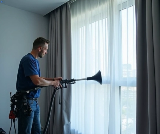 Professional curtain steam cleaning process equipment Matty Curtain Cleaning cattai-nsw